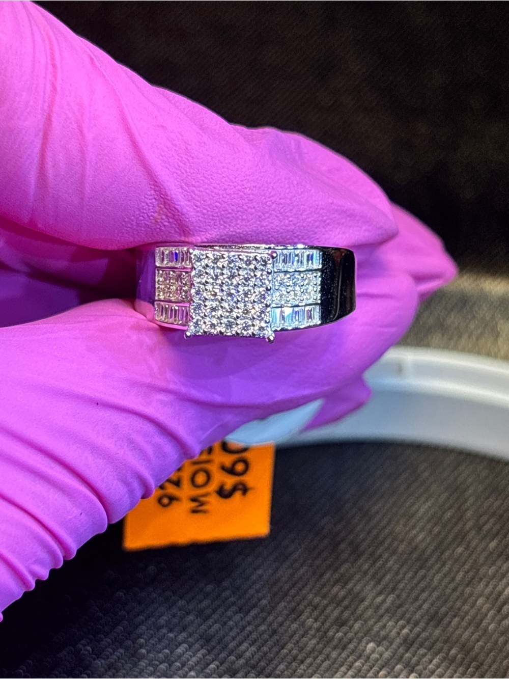 .925 Sterling Silver 1.5ct. VVS Moissanite Statement Ring Size 8 - Picture 13 of 16